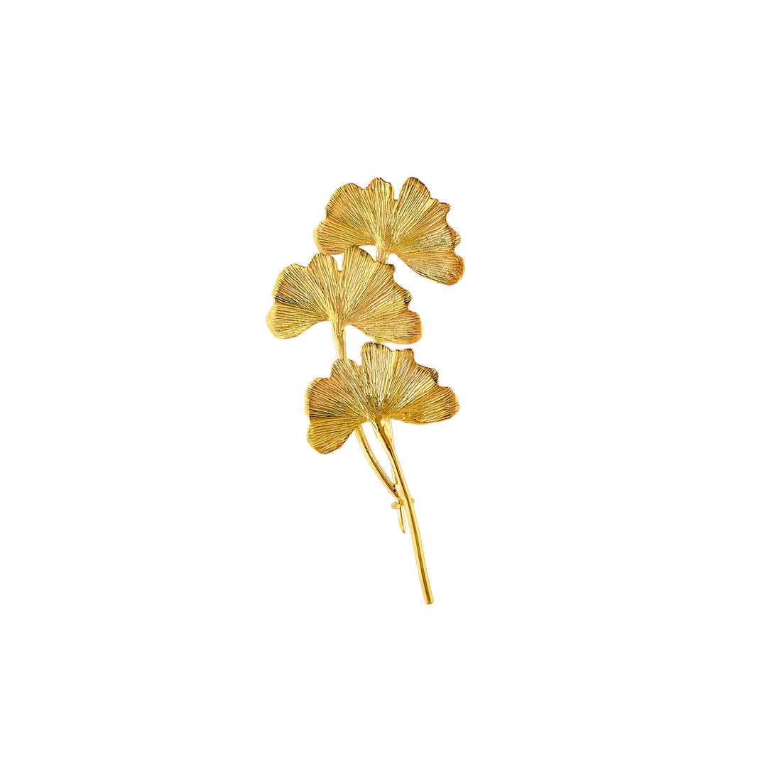 Ginkgo Branches Brooch