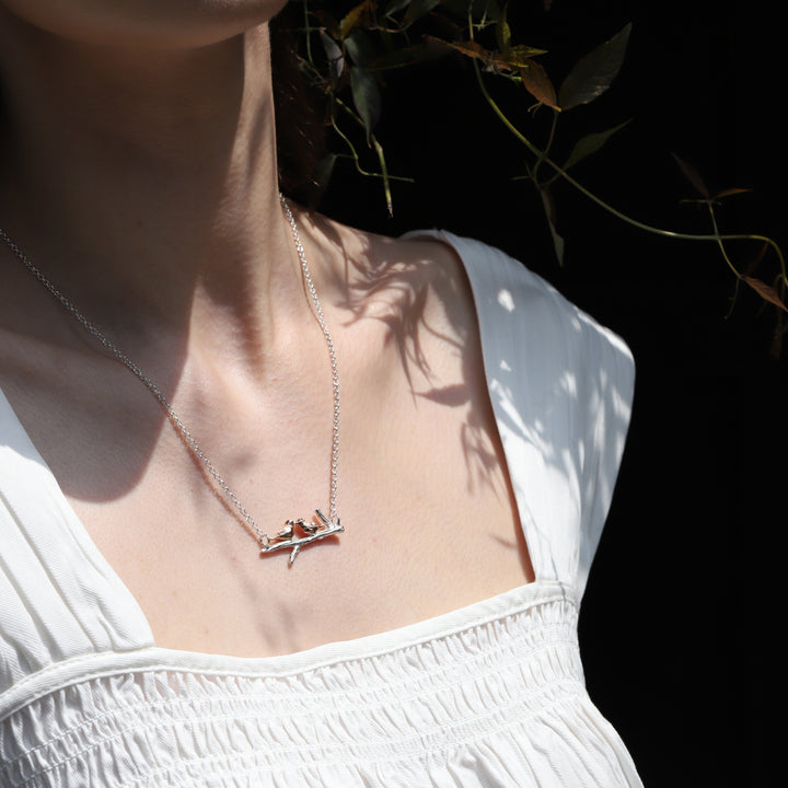 Dove Necklace on the Branch