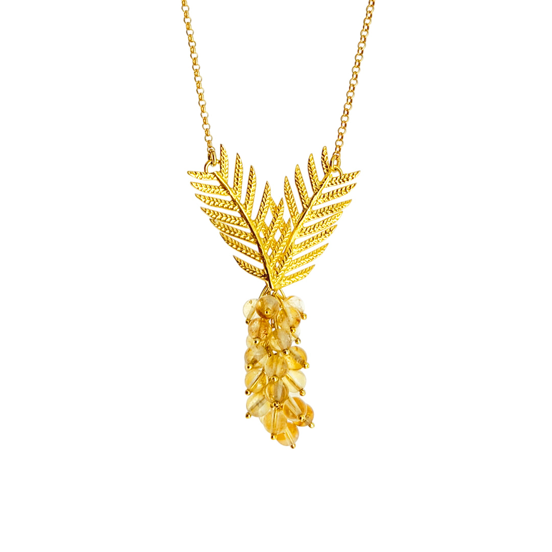 Mimosa Flower Necklace