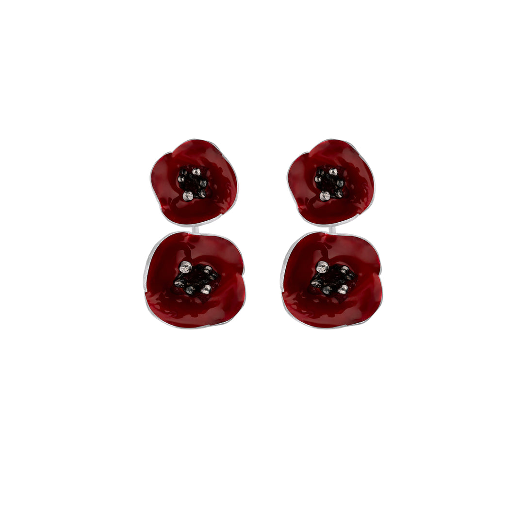 Dangle Poppy Earrings