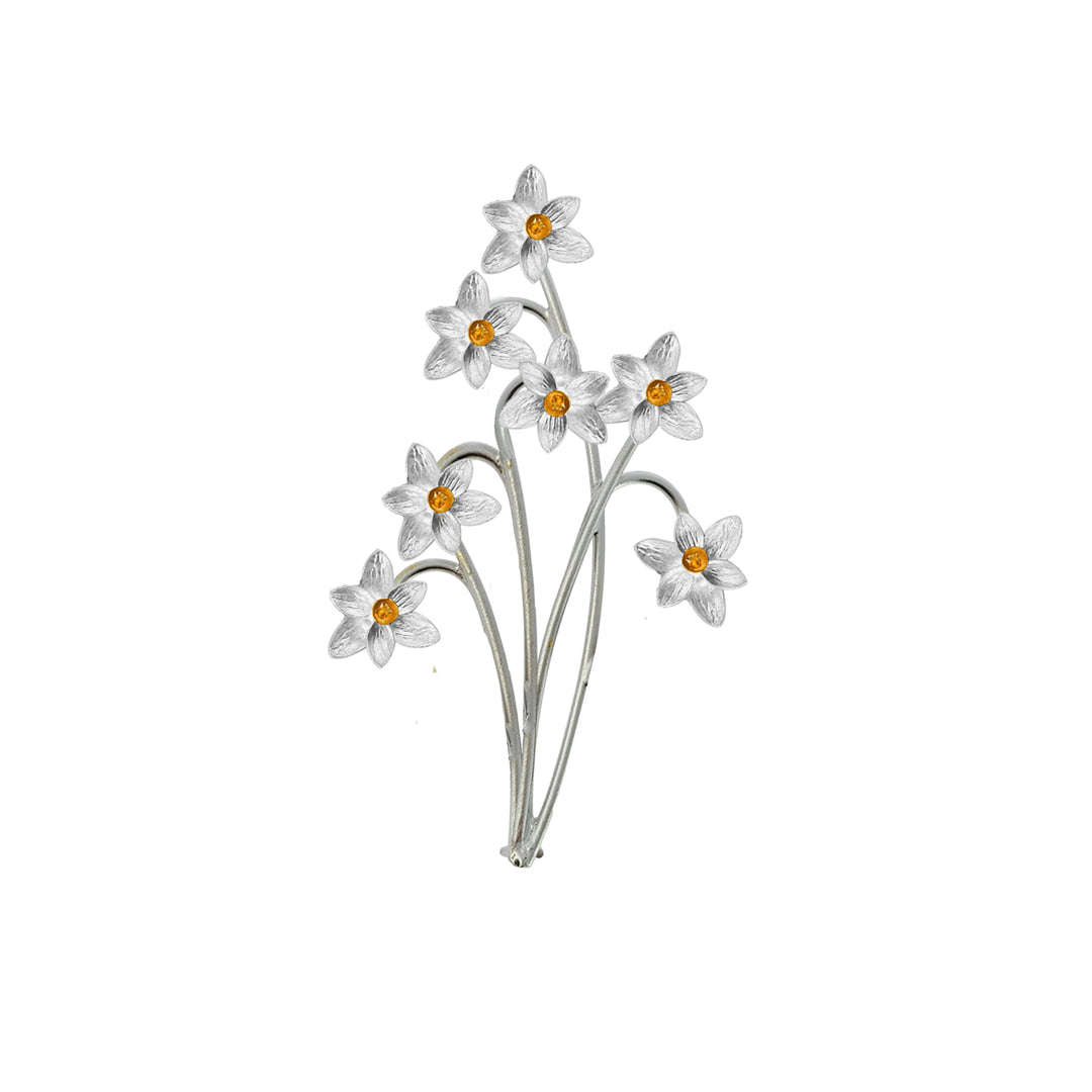 Daffodil Garden Brooch