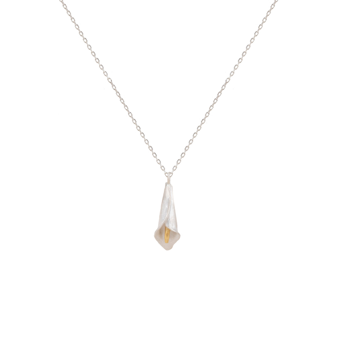 White Calla Necklace