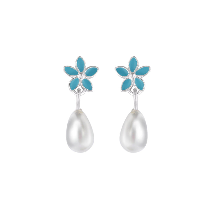 Pearl Forget Me Not Flower Earring