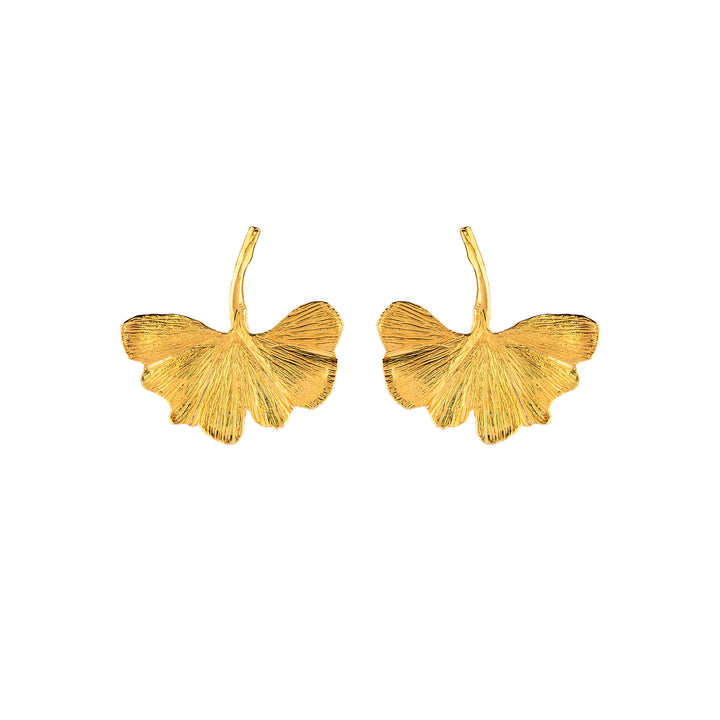 Ginkgo Leaf Earrings