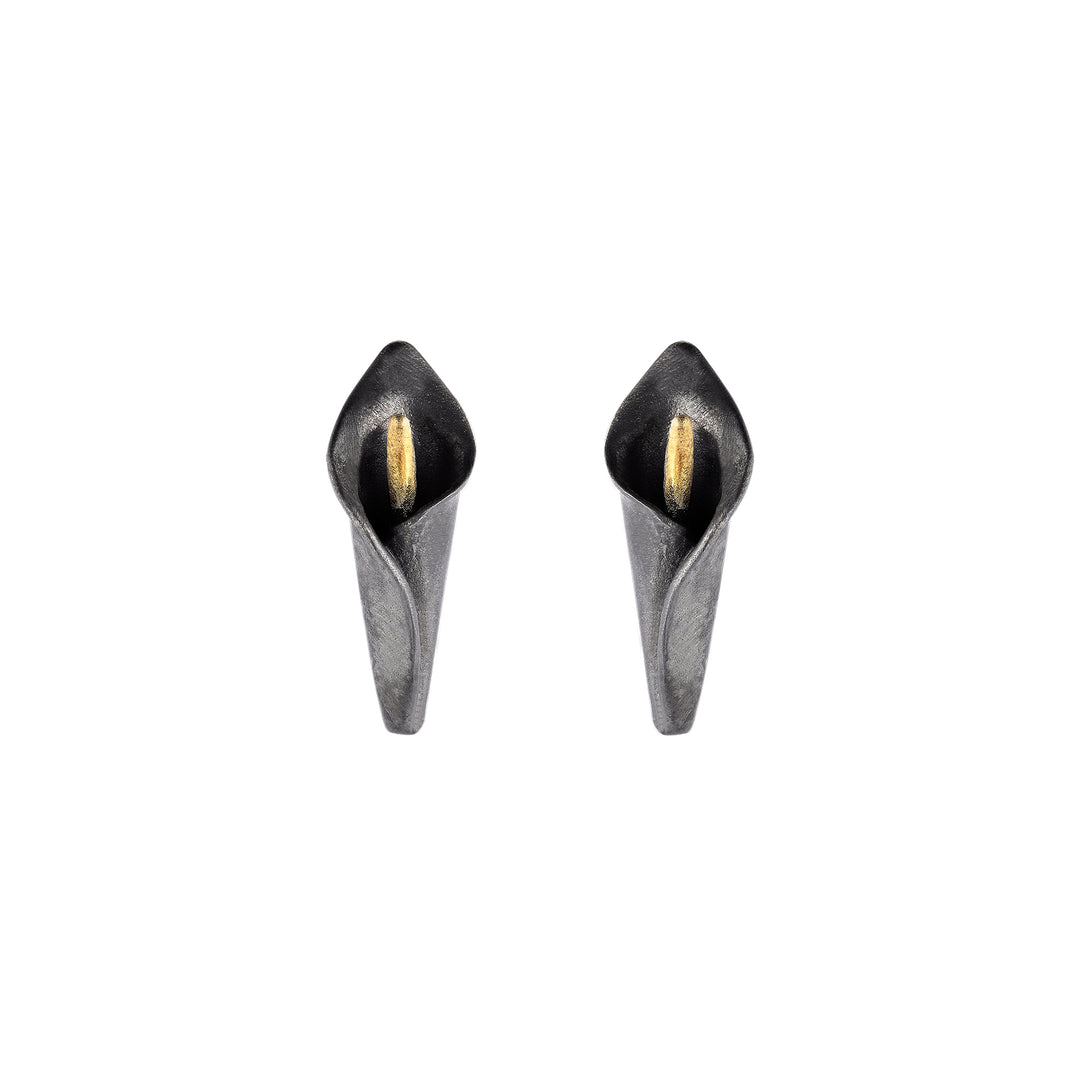 Black Calla Earrings