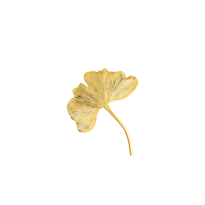 Ginkgo Leaf Brooch