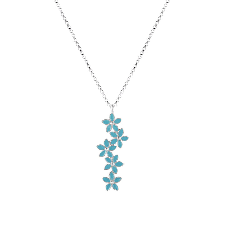 Forget Me Not Flowers Necklace