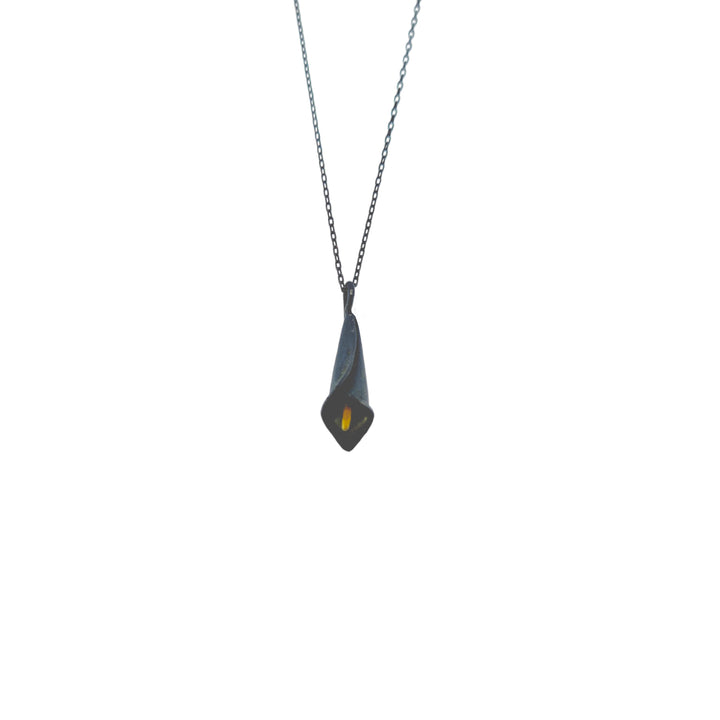 Black Calla Necklace