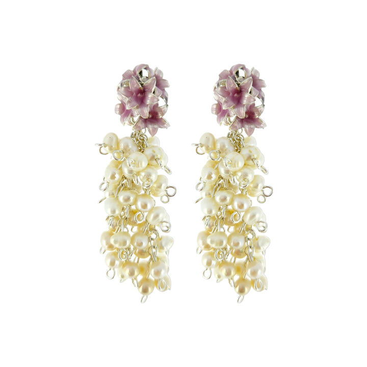 HYACINTH EARRINGS WITH CLUSTER PEARLS