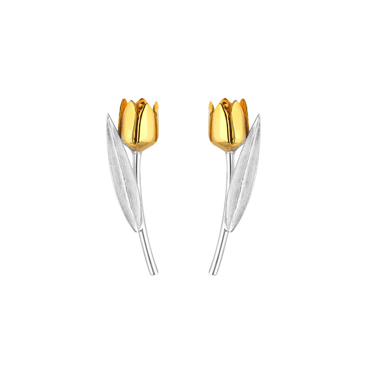Yellow Tulip Earring