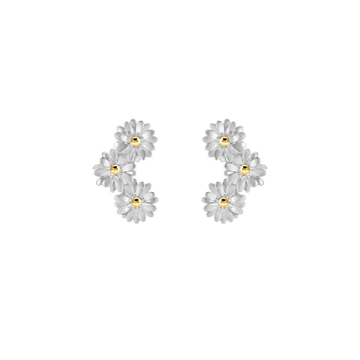 Three Daisy Earring