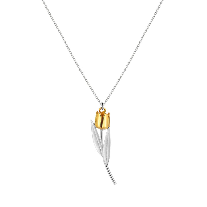 Yellow Tulip Necklace