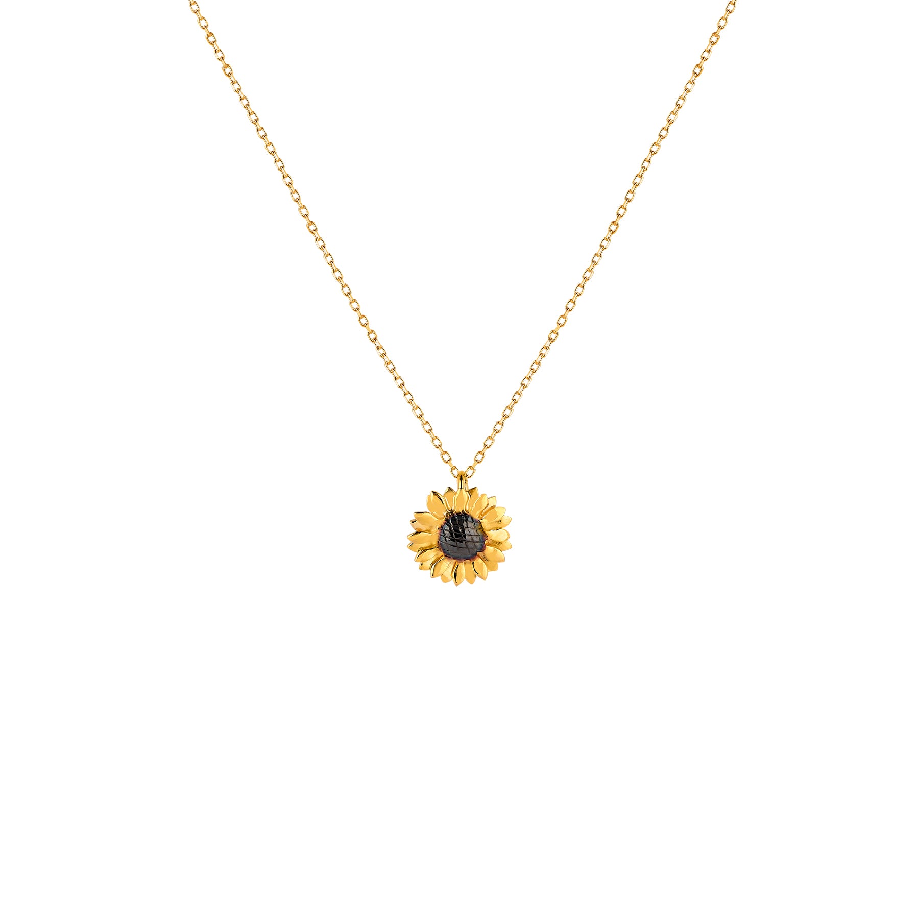 Rose and sunflower necklace 2025