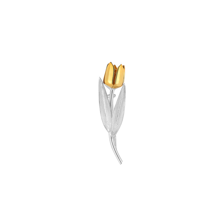 Yellow Tulip Brooch
