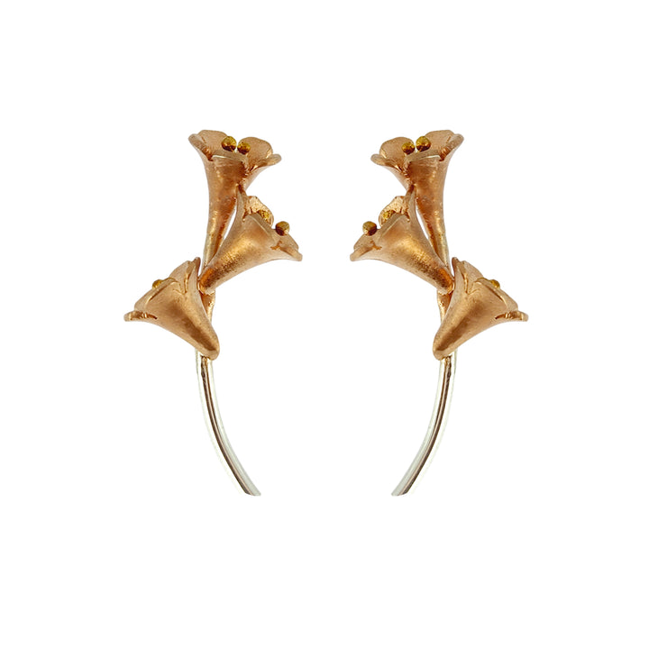 Trumpet Vine Earrings