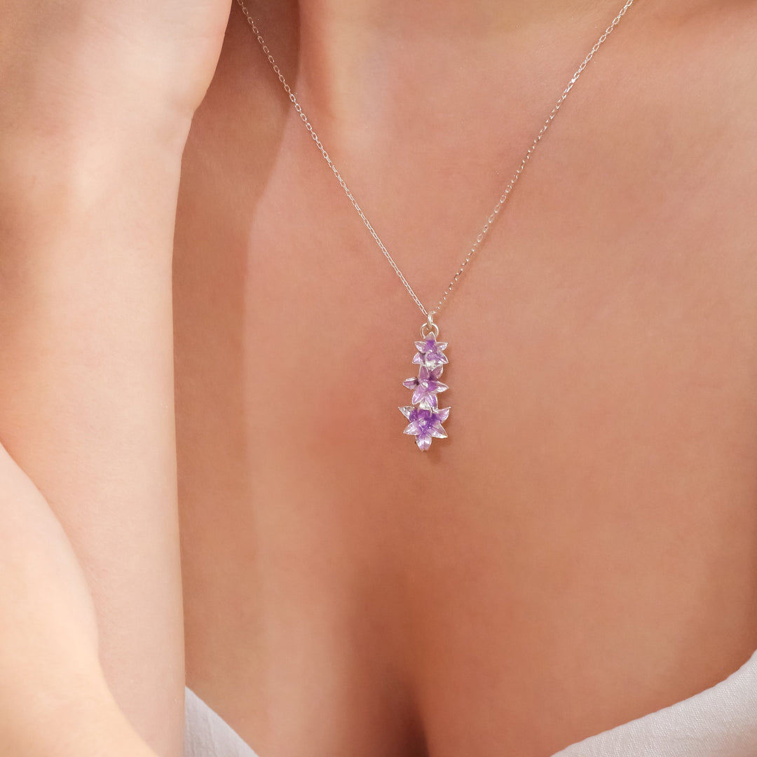 Three Hyacinth Necklace