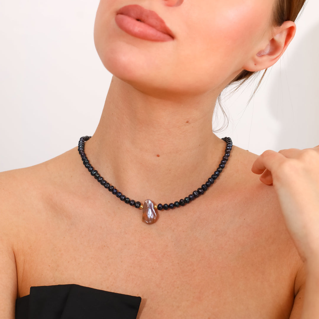 "Nocturne" Pearl Necklace