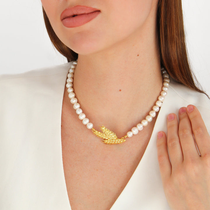 Wheat Ear Field Pearl Necklace