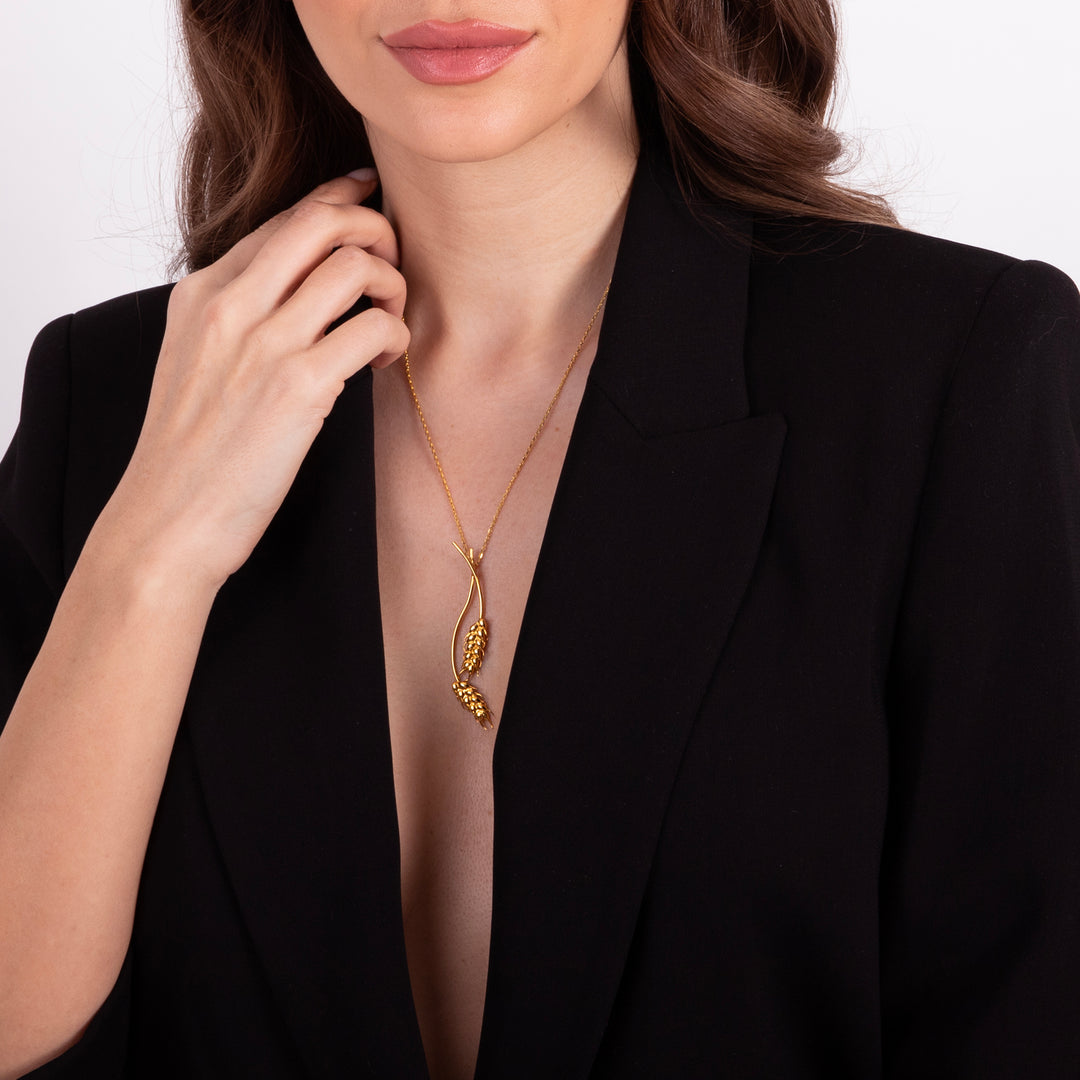 Wheat of Ear Branches Necklace