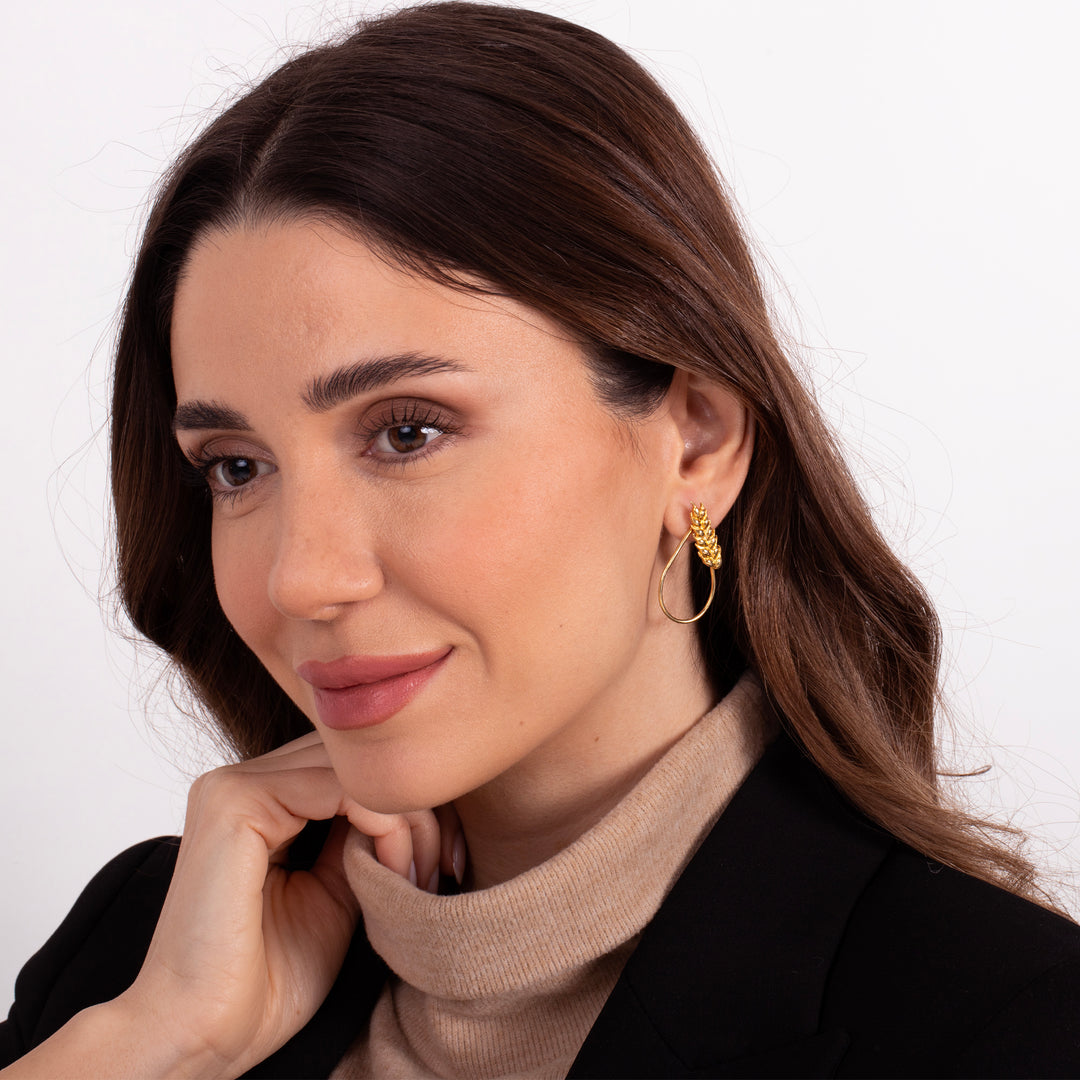 Drop Wheat of Ear Earrings