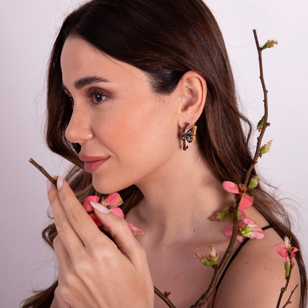 On Branch Butterfly Earring