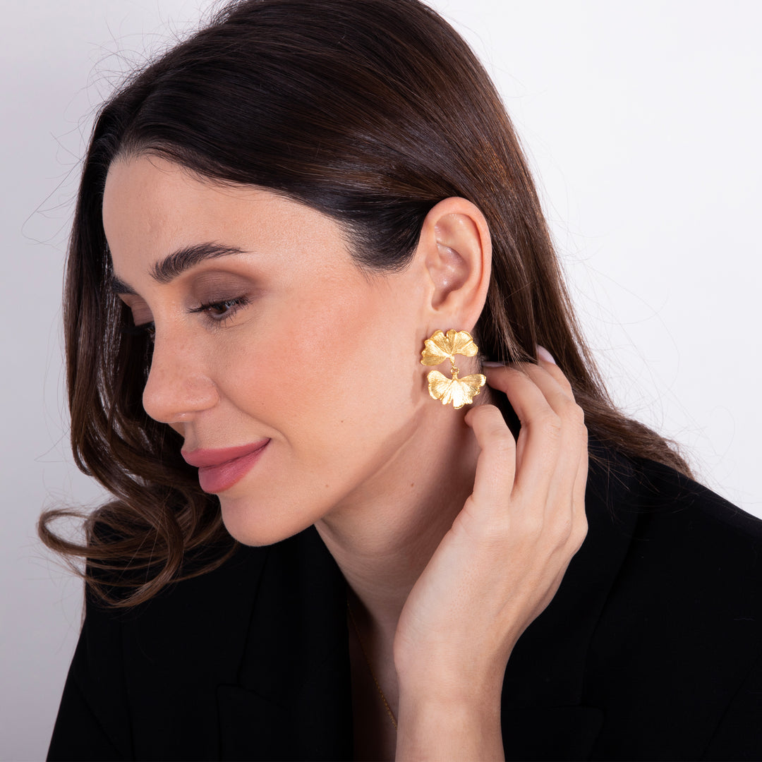 Ginkgo Leaves Earrings
