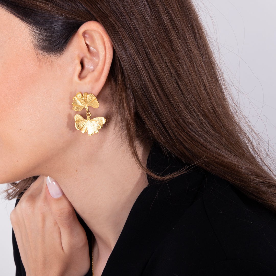 Ginkgo Leaves Earrings