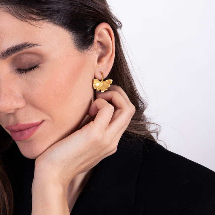 Ginkgo Leaf Earrings