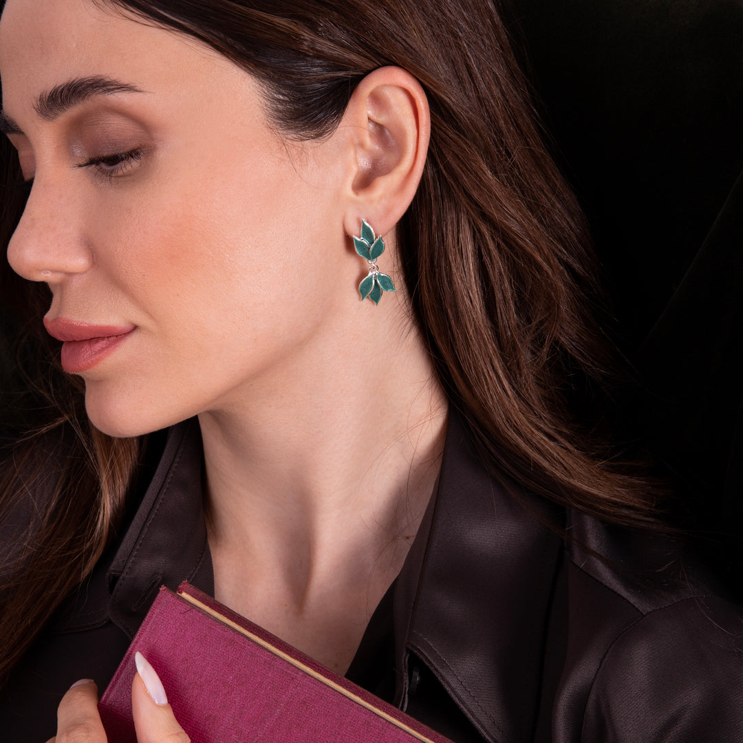 Dangle Olive Leaves Earrings