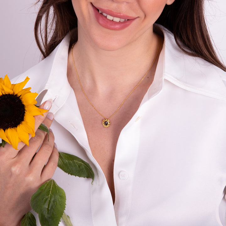 Mini Sunflower Necklace