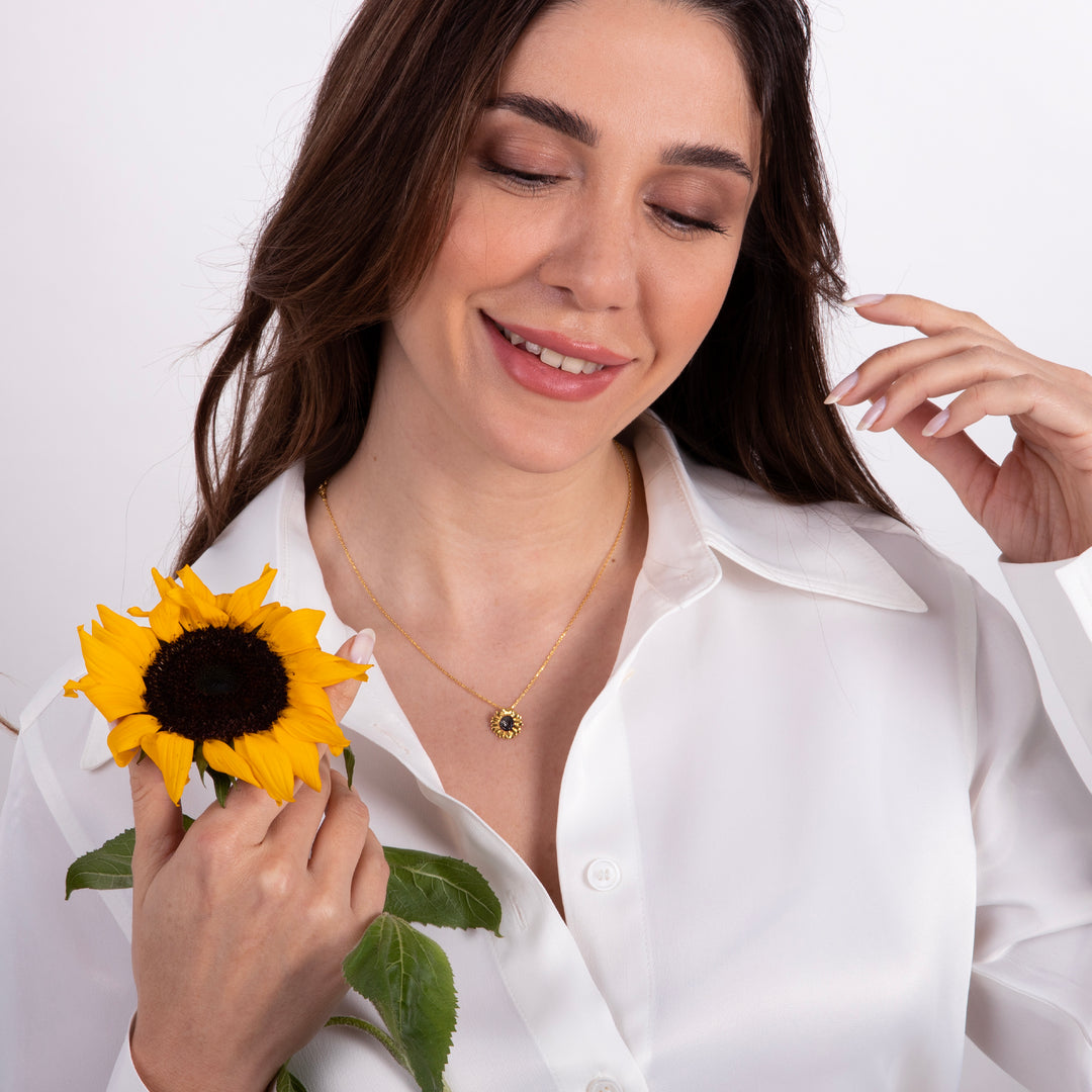 Mini Sunflower Necklace