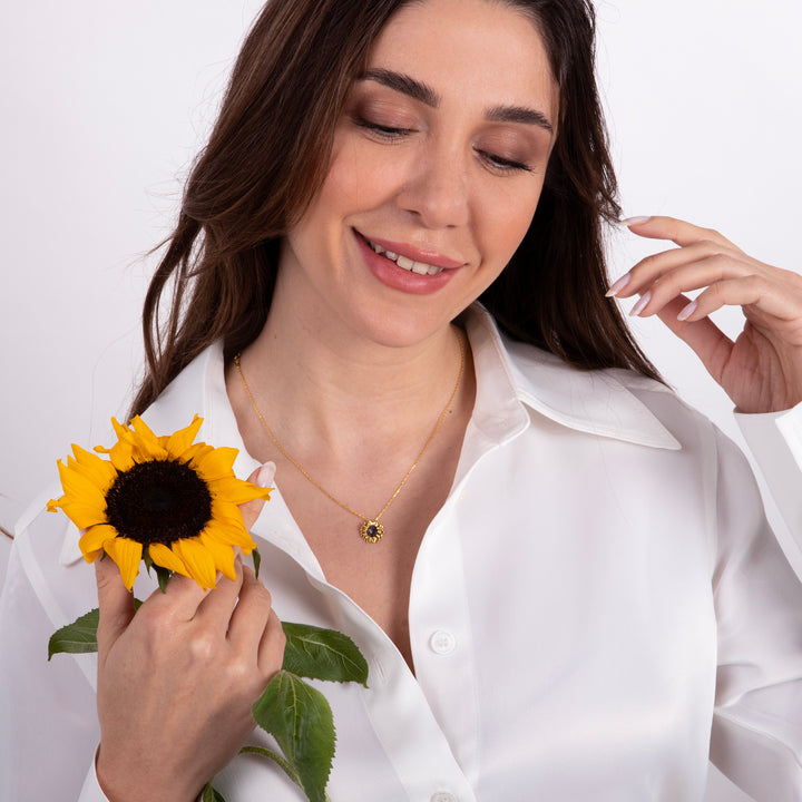 Mini Sunflower Necklace