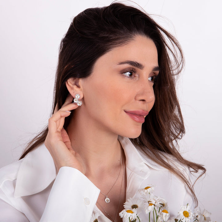 Three Daisy Earring