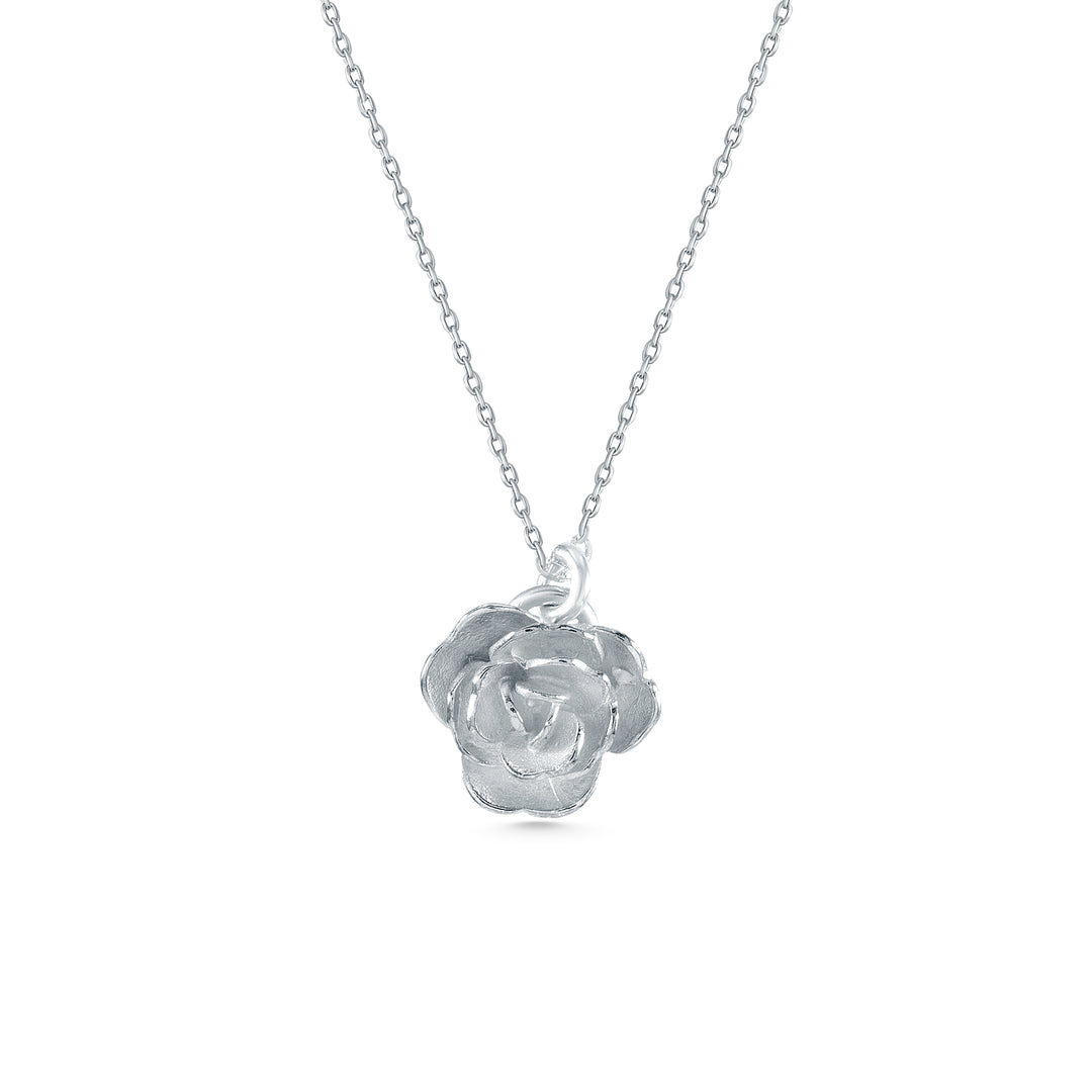 White Rose Necklace