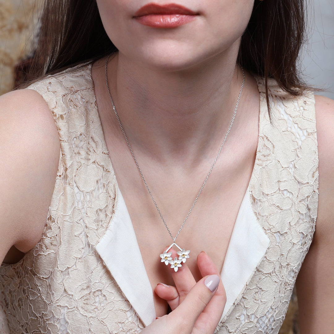 Daffodil Square Necklace