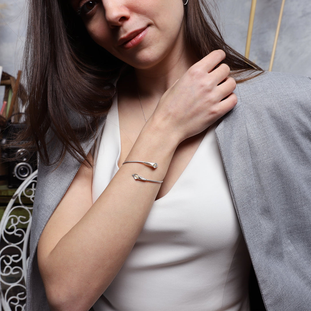 White Calla Bracelet