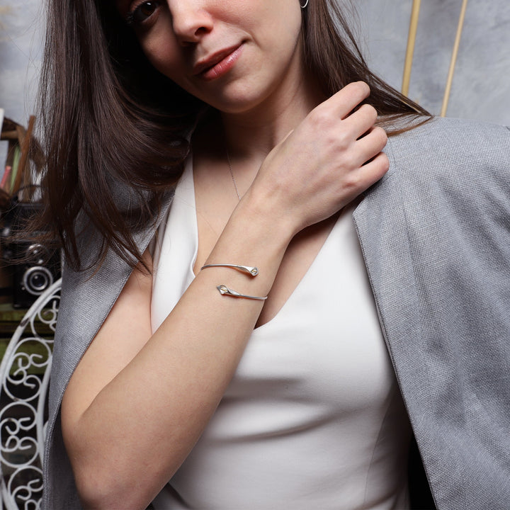 White Calla Bracelet