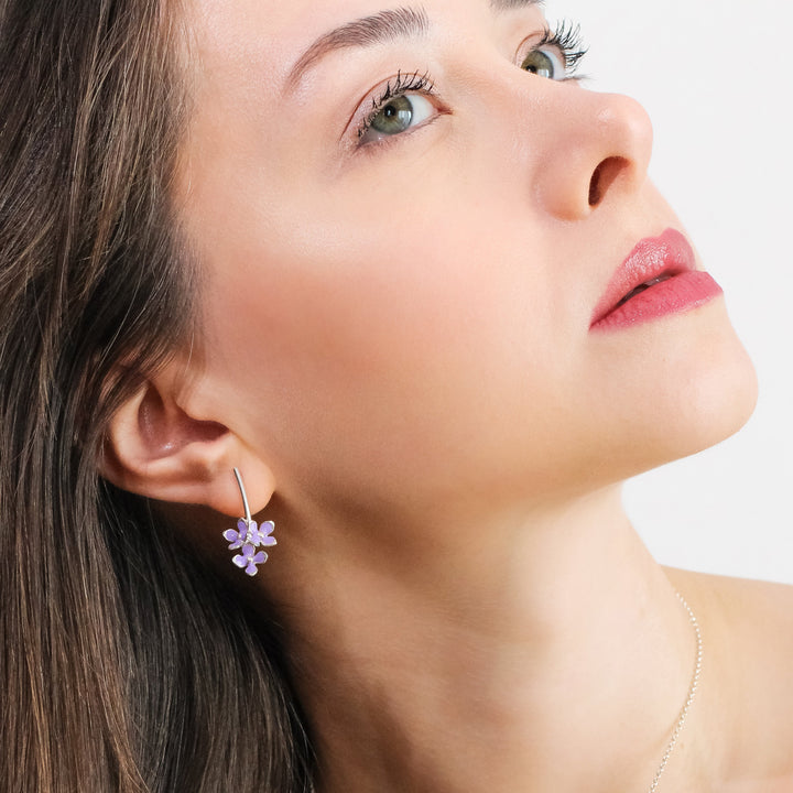 Purple Lilac Earring