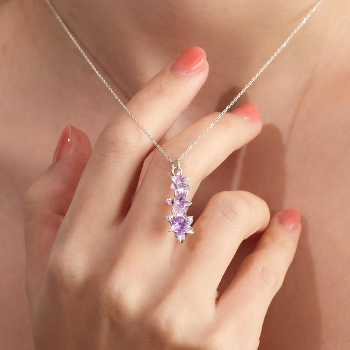 Three Hyacinth Necklace