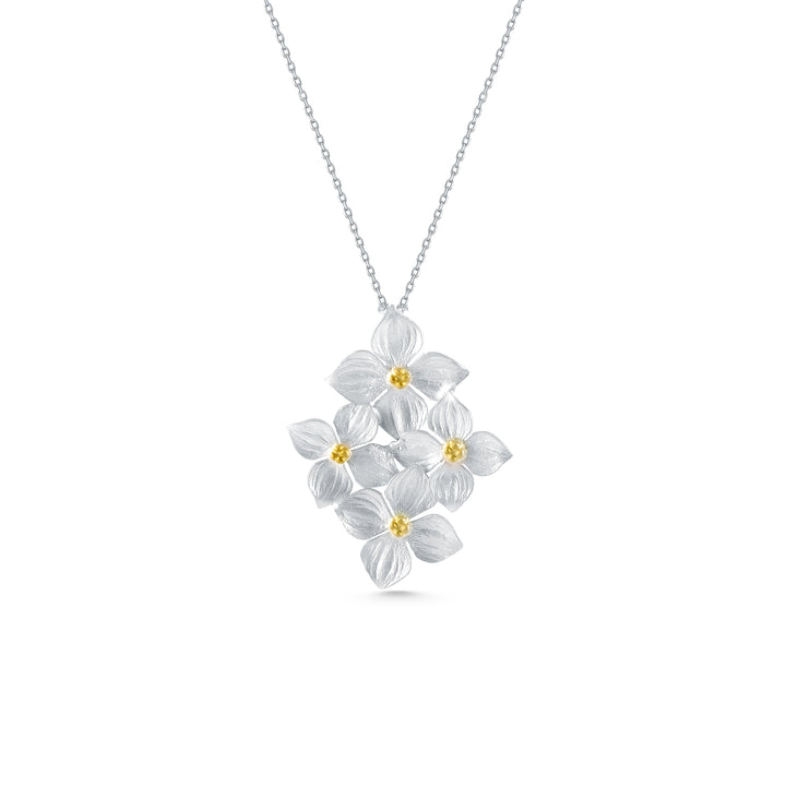 White Hydrangeas Necklace