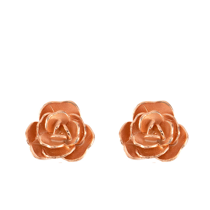 Pink Rose Earrings