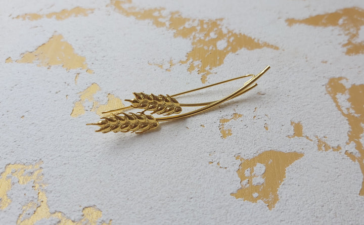 Two Wheat of Ear Brooch