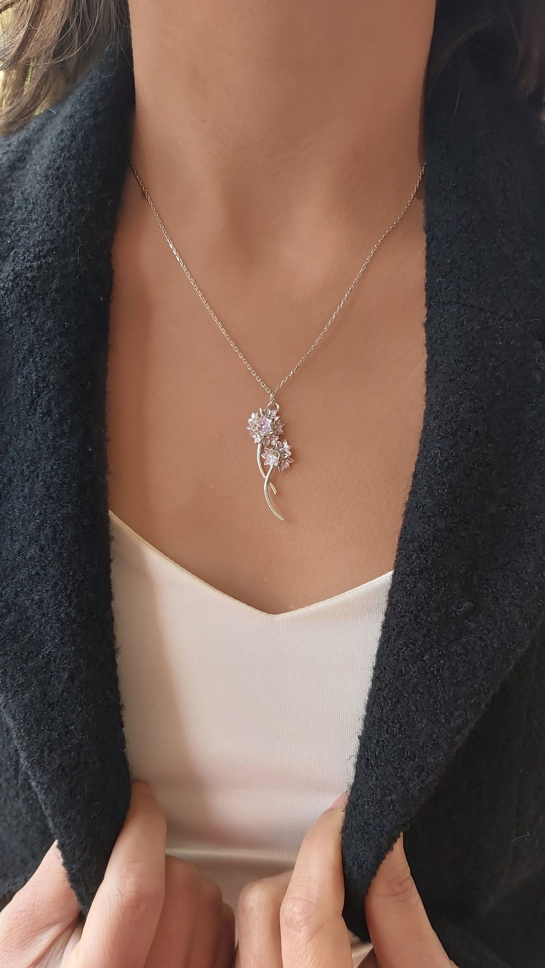 Spiral Hyacinth Necklace