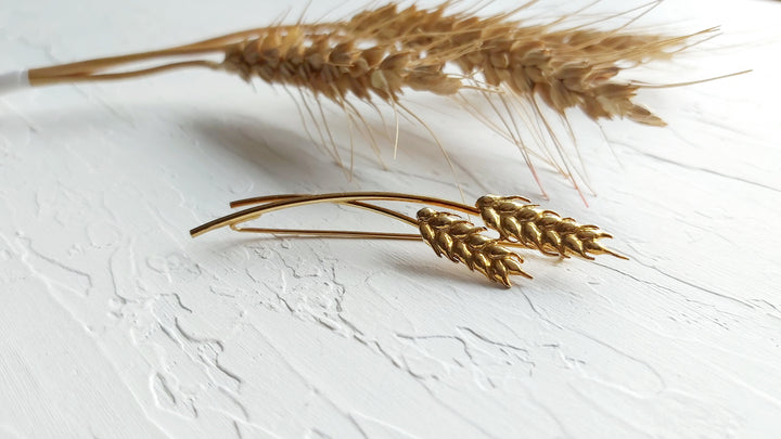 Two Wheat of Ear Brooch