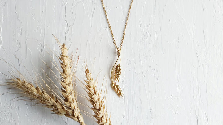 Spiral Wheat of Ear Necklace